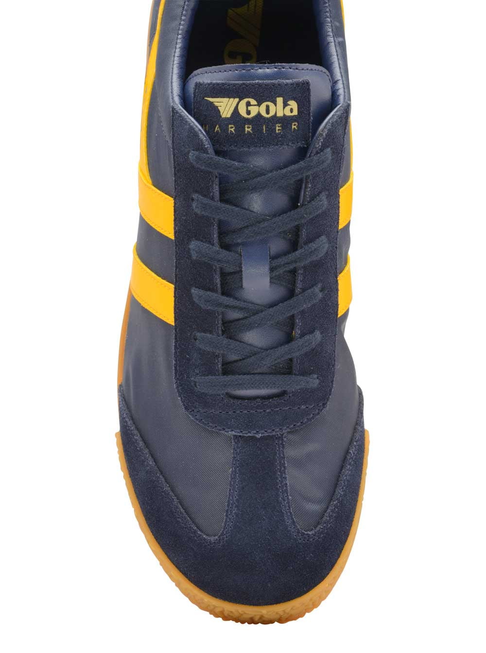 Gola Harrier Nylon CMA176 Mens Blue Lace Up Low Top Sneakers Shoes 7 