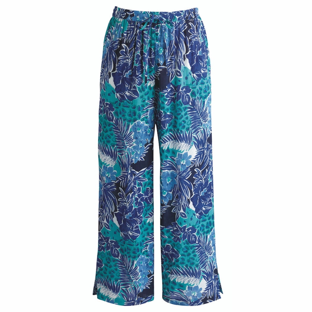 Tropical Floral Print Pants 