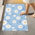 thumbnail image 2 of SKYSONIC Toilet Bathroom Rugs Sets 2 Piece, Daisy Flower Blue Soft Absorbent Fluffy Toilet Mat Set Non-Slip Rubber Backing Bath Mats for Bathroom,23.6"x15.7"+17.3"x13.4", 2 of 7