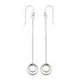 thumbnail image 1 of Vera 2S-5992 Sterling Silver Linear Drop of Circles Earring, 1 of 1