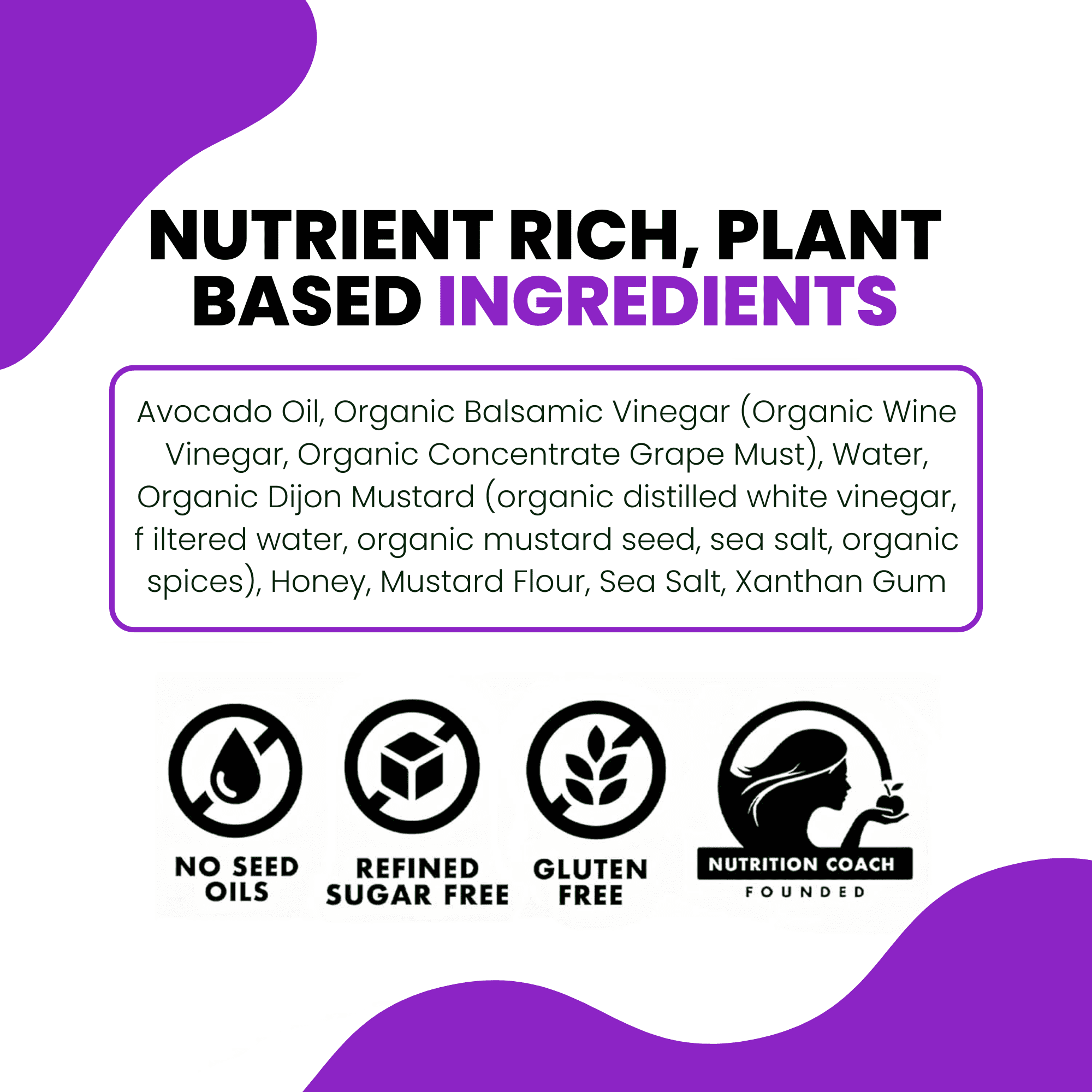 LIVWELL Dairy-Free Balsamic Vinaigrette Dressing & Marinade, Made with Avocado Oil, Gluten-Free, 8 oz