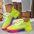 thumbnail image 5 of YOUYEDIAN Orthopedic Casual Shoes for Women Arch Support Slip on Non Slip Running Shoes Wide Mesh Stretch House Shoes Soft 2026 New Foam Shoes (Fluorescent Green), 5 of 5