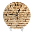 thumbnail image 2 of Reloj de pared Matzah - Reloj de pared silencioso de 10 pulgadas que no hace tictac - Estilo rústico retro campestre decorativo para sala de estar, cocina, hogar, baño y dormitorio, 2 of 7