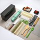 thumbnail image 1 of kit de rodillos de sushi bazooka 20 en 1 con cuchillo de chef, tapetes de bambú, rodillo de bazuca, molde de arroz, tapetes de sushi Temaki, paleta de arroz, esparcidor de arroz, palillos ShuxiuWang 1327537093084, 1 of 3
