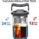 thumbnail image 4 of Botella Aislada Al Vacío de 30 Onzas con Asa y Pajita Abatible de Café de Acero Inoxidable de Doble Pared de Viaje A Prueba de Fugas,A, 4 of 5