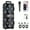 Black, variant on Dual 6.5" Portable Wireless Speaker with Subwoofer – Heavy Bass Sound System, LED Lights, Mic, Bluetooth for Outdoor, RV & Party