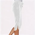 thumbnail image 3 of Aofany Capri Pants for Women Loose Side Slit Capri Pants Wide Leg Yoga Pants Cropped Workout Capris Pull on with Pockets, 3 of 6