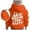 Orange, variant on Pink Puff Graphic Hooded Sweatshirt, Long Sleeve Soft Pullover Top for Girls, Cute Casual Y2K Preppy Style with Pockets, Trendy Kids' Fashion Top