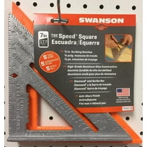 Swanson Tool 7 Inch Speed Square With 8 Inch Speedlite Square