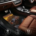 thumbnail image 6 of Zufioo Lizard With Sunglasses Sunset Print Car Floor Mats Four-piece Set, Car Interior Accessories - Corrosion-resistant, Non-Slip, Suitable for Cars, Trucks, Vans, 6 of 7