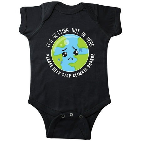 

Inktastic Climate Change It s Getting Hot in Here Sad Planet Earth Gift Baby Boy or Baby Girl Bodysuit