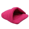 thumbnail image 5 of Thick Fleece Warm Dog Cat Tent Cave Nest Bed Slipper Shape Pet Sleeping Bag, 5 of 7