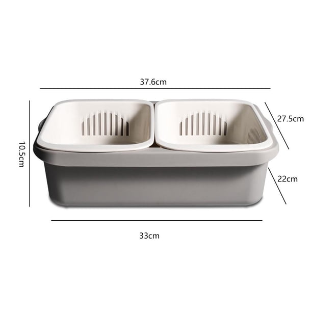 Inteprter Filtro plegable de cocina para el hogar, plegable, para cortar, moho, multifuncional, para lavar frutas y verduras, cesta de almacenamiento para Almacenamiento y organización del hogar Inteprter HA023670-00