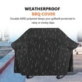 thumbnail image 3 of 70"Heavy Duty 600D BBQ Grill Cover Outdoor Waterproof Barbecue Cover for Weber, Brinkmann, Charmglow, Jennair, Uniflame, Lowes Black, 3 of 7
