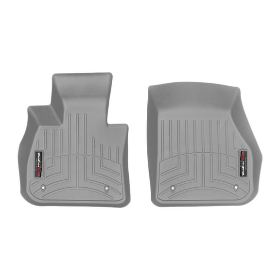 WeatherTech Custom Fit FloorLiners compatible with BMW X2 28i, X2 M35i, X1 28i - 1st Row (Driver & Passenger), Grey