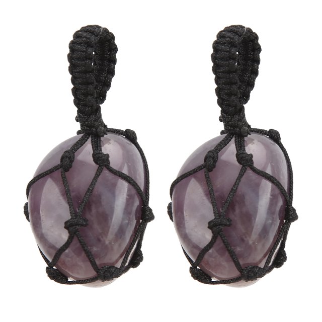 Adorno colgante de piedra, 2 uds., adorno colgante de cristal, colgante de cristal para coche, adorno colgante de cristal para coche, construido para durar Jadeshay A