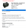 thumbnail image 2 of Blower Motor Relay - Compatible with 1993 - 1996 Chevy Beretta 1994 1995, 2 of 2