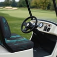 thumbnail image 6 of Pzuqiu Golf Cart Seat Covers Comprehensive Polyester Cloth, Compatible with Outdoor Golf Carts, for 2 Person Seats Golf Carts Ezgo, Sasquatch Forest, 6 of 10