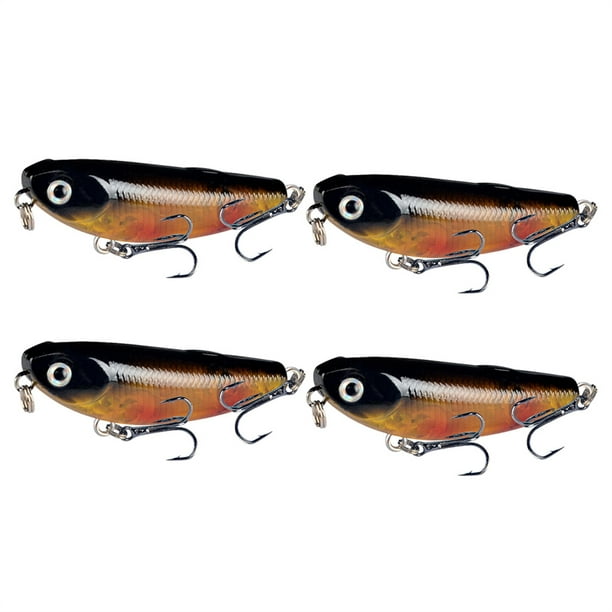 Pack of 4 Baits Plastic Artificial Saltwater Freshwater Lures