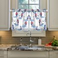 thumbnail image 2 of Yayeee Kitchen Curtains Tier Pair Light Filtering 27"x24" Rod Pocket Short Cafe Window Panel, Ice Rink, 2 of 7