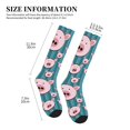 thumbnail image 4 of Rateoe Funny Pig Faces Compression Socks for Women and Men 20-30mmHg-Circulation Support Socks Knee High Nurse Pregnant Running Medical and Travel Athletic, 4 of 7