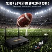 Colabox L2 PLUS Android 14.0 TV Box – 4GB RAM 64GB ROM, 4K Ultra HD, Wi-Fi 6, Gigabit Ethernet, Voice Remote Control
