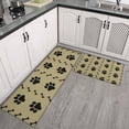 thumbnail image 2 of Paw Prints and Bones Kitchen Rugs Sets Of 2,Anti Fatigue Kitchen Mat Rugs Non Slip Washable,Decorative Kitchen Floor Mats for Kitchen,Sink,Laundry,17"x30"+17"x47", 2 of 7