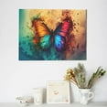 thumbnail image 6 of Daiia Vibrant Rainbow Butterfly A Print Canvas Decorative Picture – 30x40in Artistic Wall Art, Ready-to-Hang Canvas Print for Living Room（Horizontal）, 6 of 6