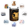 thumbnail image 6 of Bendy And The Ink Machine Large Laundry Hamper Collapsible Laundry Basket With Handles, Tall Storage Basket For Blanket, Toys, Dirty Clothes In Living Room, Bedroom, Bathroom, Nursery, 6 of 7