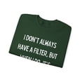 thumbnail image 3 of Funny Saying it's because I'm polite Sassy Fun Sarc Gildan 18000 Sweatshirt, 3 of 4