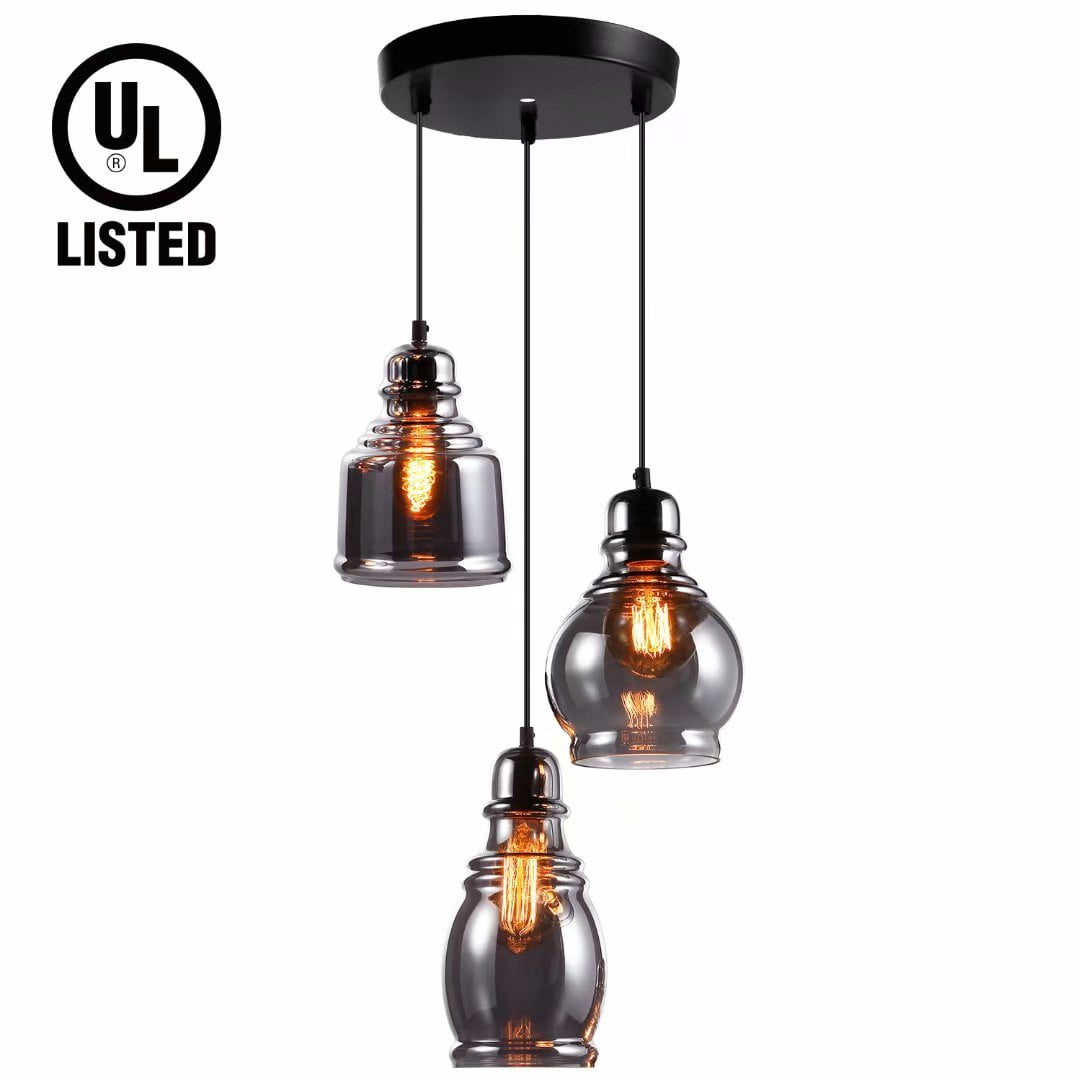 Escena Vintage Ceiling Light Pendant For Dining Room Triple Sockets E26 Based Socket
