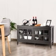 thumbnail image 5 of Gymax TV Stand with 2 Doors for TVs up to 50", Black, 5 of 10
