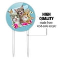 thumbnail image 6 of Acrylic Cats Selfie Picture Cake Topper Party Decoration for Wedding Anniversary Birthday Graduation, 6 of 7