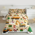 thumbnail image 2 of Homewish Retro Santa Claus Bedding Comforter Set,Christmas Gifts Twin Comforter Sets,Snowman Excavator Pattern Bedding Set For Girl,Breathable Home Decor Reversible,2 Pieces, 2 of 8