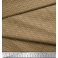 thumbnail image 2 of Soimoi Brown Silk Fabric Geometrical Star Geometric Fabric Prints By Yard 42 Inch Wide, 2 of 3