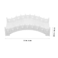thumbnail image 2 of CRILSTYLEO Fairy Garden Miniature Arch Bridge Ornament White ABS Practical Design 1Pcs, 2 of 7