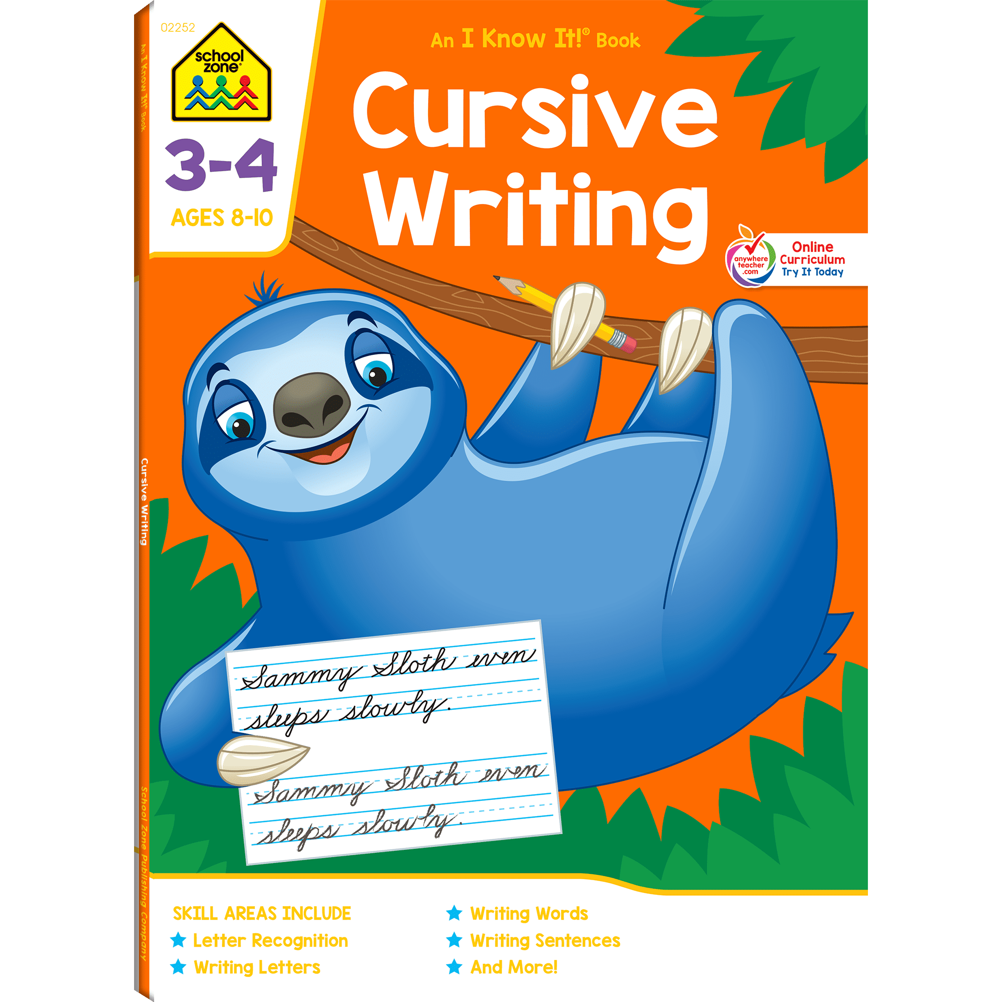 School Zone Cursive Writing 64 Page Workbook Walmart Com Walmart Com