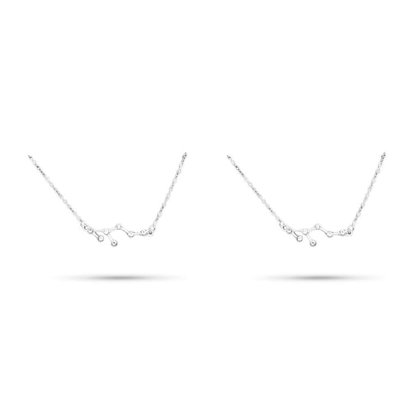Jumpingount Collar de amistad con diamantes de imitación con tema de constelación, regalo para amigos Ins, cadena de joyería cómoda, colgante de oro de Type2 NO2 Jumpingount CBP198371