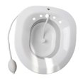 thumbnail image 1 of Bañera Bidé con Enjuagador para el Posparto Plegable en Toliet Sitz Baño con Flusher Gris blanco Zulema Tina de baño de asiento de inodoro, 1 of 8