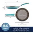 thumbnail image 2 of Rachael Ray Cook + Create Nonstick Frying Pan/Skillet, 8.5 Inch, Agave Blue, 2 of 8