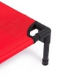 thumbnail image 7 of Internet's Best Dog Cot - 48 x 36 - Elevated Dog Bed - Cool Breathable Mesh - Indoor or Outdoor Use - Large - Red, 7 of 7
