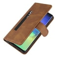thumbnail image 4 of Allytech Wallet Case for Samsung Galaxy S10 (6.1 inch) ,Shockproof PU Leather Card Pocket Magnetic Clasp Flip Kickstand Card Slots Purse Phone Case Cover,Brown, 4 of 7