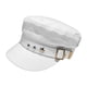 thumbnail image 5 of Sombrero de béisbol plana para mujer Yinane Gorra de vendedor de periódicos blanco, 5 of 8