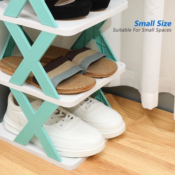 DEEPCRAFF Sky -Saving Shoe Rack with Stackable Multi-Tier Shelves for Entryway and Home Storage Organization