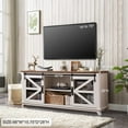 OKD Farmhouse TV Stand for 75+ inch TV, Entertainment Center with
