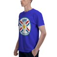 thumbnail image 4 of Paraguay National Football Team T-Shirt à Manches Courtes Basique pour Hommes Fashion Bleu Grand, 4 of 5