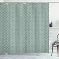thumbnail image 1 of Ambesonne Retro Shower Curtain, Delicate Floral, 69"Wx84"L, Pale Sage Green White, 1 of 3