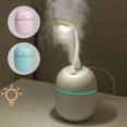 thumbnail image 4 of Bearachild Ambientador de 200ML para el hogar, Mini humidificador, luz romántica, difusor de aceite esencial USB, purificador de coche, generador de niebla Humidificadores Rosado Bearachild HA001733-01B, 4 of 6