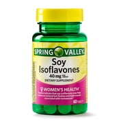 Spring Valley Soy Isoflavones Tablets, 40mg, 60 Count