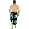 thumbnail image 2 of HAPPY BAY Men's Pareo Standard Party Surf Sarong Beach Wrap One Size Lake, Hibiscus Summer Vacation Aloha, 2 of 3